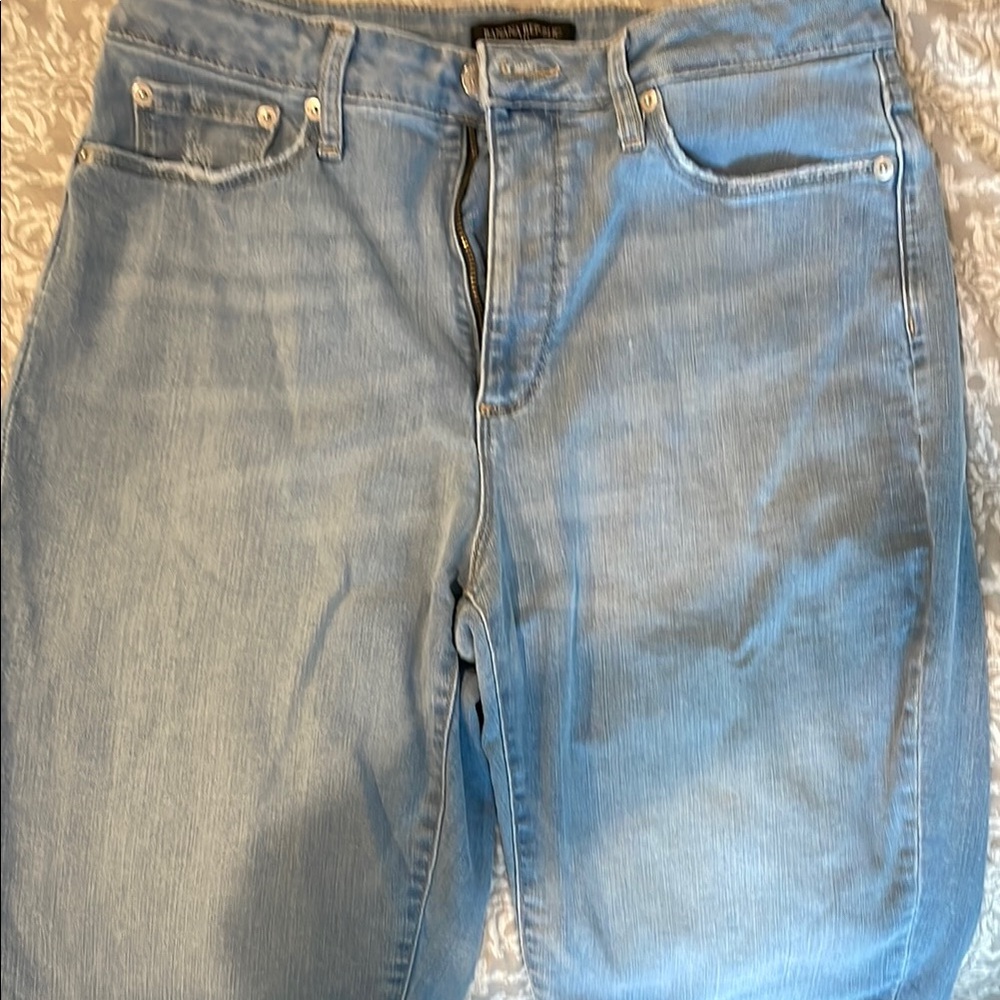 Light Blue Women's Bermuda Jean Shorts